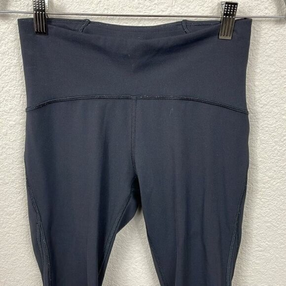 Lululemon Train Times Crop Leggings 17" Black Training Gym Work Out Sz 6 - Picture 5 of 13